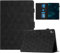 LSPCASA Étui pour Apple iPad (2022) 10.9 Pouces Cuir PU Coque iPad 10Eme Generation avec Boucle Magnétique Béquille Housse Protection avec Fentes pour Cartes Noir
