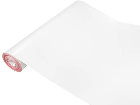 DecoMeister Vinilo Adhesivo Para Muebles Pared Cocina Papel Autoadhesivo Decorativo Para Armario Mesa Lámina Para Bricolaje Decoración del Hogar Película En Rollo 90 x 100 cm Blanco Mate