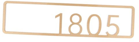 Veemoon House Number Plaque Modern Door Sign Easy Installation Address Number for Home Housewarming Friends and Family