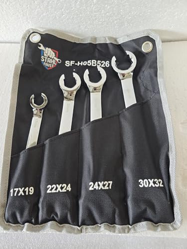 Stahl-Faust Offener Ringschlüsselsatz 17-32mm Leitungsschlüssel 4tlg.