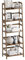 vovala Ladder Shelf, 5-Tier Bookshelf, All Bamboo Heavy Duty Bookcase, Freestanding Open Wood Storage Rack, Modern Corner Display Plant Stand for Living Room, Home Office, Bathroom, Bedroom, Walnut