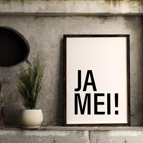 JA MEI! Bayern Bild bayrische Deko bayrisches Poster