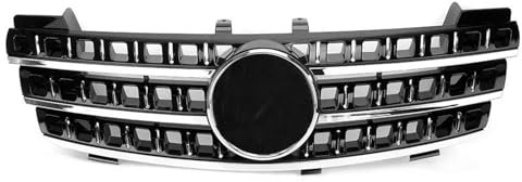 DZSFSTRHRRT Kühlergrill 3-Flossen Auto Front Hood Grille Grill ABS Für Mercedes Für Benz Für M-Klasse W164 ML350 ML500 ML320 ML550 2005 2006 2007 2008 Frontstoßstangengrill