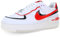 NIKE Damen Air Force 1 Shadow Sneaker, White Lt Crimson Black White, 40 EU