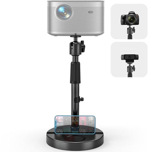 Nakelulu Support de Projecteur de Bureau, Support pour Videoprojecteur de Bureau à Hauteur Réglable de 28cm à 45cm avec Vis 1/4, Convient pour les Appareils Photo, les Projecteurs