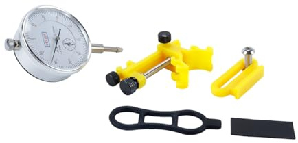 Namvo Portable Dial Gauge Wheel Truing Tool for Bike Alignment Mountain Bike Plastic Metal