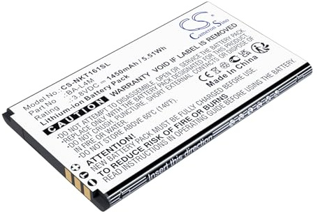 TCTK Akku 1450mAh Kompatibel mit [Nokia] 215 (2024), 220 4G, 225, 235 4G, 3210 TA-1617 Ersetzt BA-L4M