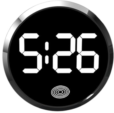 Magnetische Uhr, selbstklebend, 46 mm, Auto-Uhr für Armaturenbrett, leuchtende Verzierung, Universaluhren, Autos, Digitaluhren, zur Belüftung des Autos, mit LED-Nachtanzeige, ideal zur Dekoration des