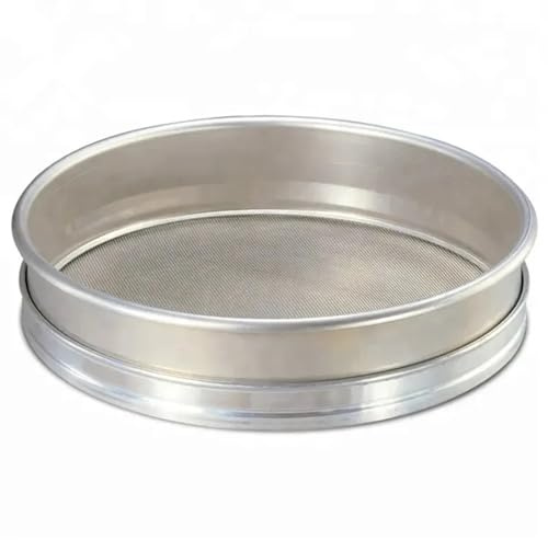 Food Filter 1PCS Diameter 40CM Wire Mesh Screen Laboratory Test Sieve Micron Flour Standard Sieve/Soil/Sand Kitchen Sieve(50 Mesh 0.35mm)