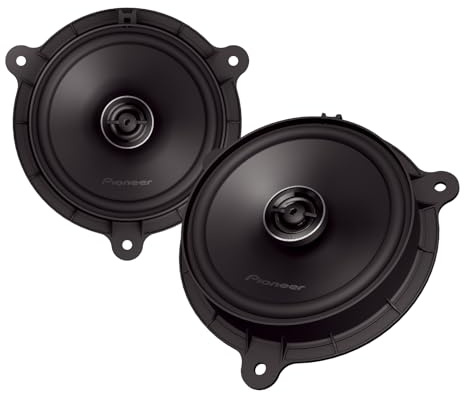 PIONEER TS-Q160F-RN 16,5 cm (6,5) 2-Wege Koaxiallautsprecher für Renault, Dacia, Nissan, Smart (350W max., 50W RMS), Plug & Play