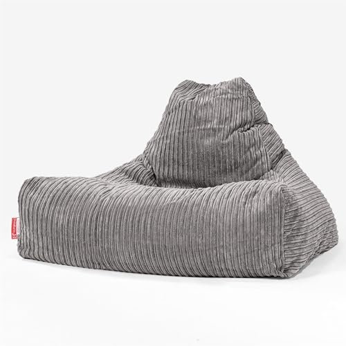 Lounge Pug, Sitzsack Lounge Sessel, Cord Schiefergrau