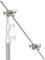 Neewer Verlängerungsgriff Arm Auslegerarm mit 2 Stücke Griffköpfen - 127 Zentimeter Aluminiumlegierung Aufbau für Lichtständer, Reflektor und andere Ausrüstung für Studio Video Fotografie (Silber)