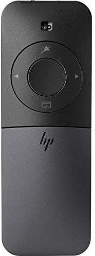 HP Elite Presenter Mouse, Puntatore Laser Virtuale, Tecnologia Gyro, Portata Segnale 10 m, Bluetooth, Ricarica Rapida Micro USB, Pulsanti e Rotella Scorrimento Touch, Custodia Protettiva Inclusa, Nero