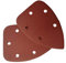RIKAMA 60 Blatt Klett Schleifblätter für Schleif Mouse 92 x 140 mm | 5 Loch | Körnungen je 10 x K 40/60/80/120/180/240 | Schleifpapier | Dreiecksschleifer |Schleifmaus