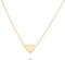 Nuoli® Kette Herz Gold aus 925 Sterling Silber (45 cm) Herzkette Gold
