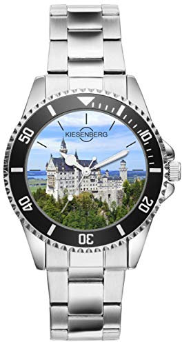 KIESENBERG Uhr - Wanderer Schloss Neuschwanstein Geschenk Artikel Idee Fan 4381