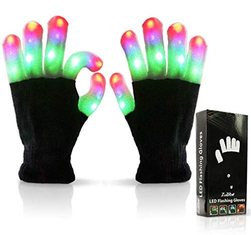 Luwint Cool Toys LED Gloves for Boys Girls 3-5 4-6 Years Old, Light Up Christmas Gifts for Kids Stocking Stuffers