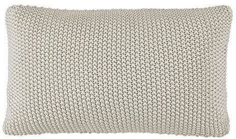 Marc O Polo Strick Dekokissen Plaid Nordic Knit Oatmeal Dekokissen 30x60 cm