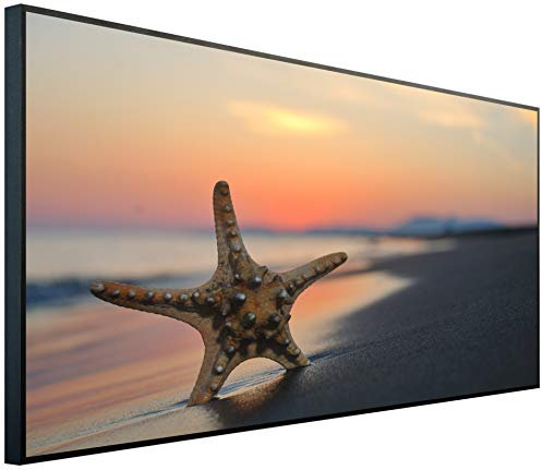 Ecowelle Infrarotheizung mit Bild | 750 Watt | 60x120 cm | Infrarot Heizung| | Made in Germany| d 6 Seestern