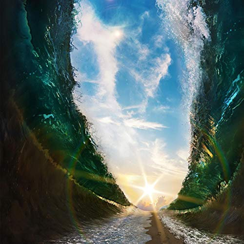 GDNUCLKE Peinture Numéro,Peinture par Numéro Adulte,Kit De Peinture par Numéros,DIY Peinture À L Huile,Peinture par Numero Enfant-Vagues Enroulées Et Soleil