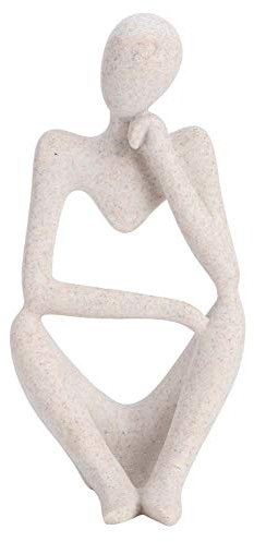Thinker Resin Sculpture, Nordic Resin Thinker Abstrakte Statue Skulpturensammlung Handgemachte Bastelgeschenke für das Home Office Bücherregal Desktop