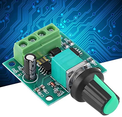 LANTRO JS 1803BK PWM Régulateur de Vitesse Moteur à Courant Continu, 1.8-12V 2A Contrôleur de Vitesse de Moteur DC, Variateur de Vitesse DC Basse Tension pour Moteur
