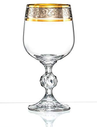 Weingläser Weißweinglas Claudia Exclusive Kristallglas Platin Gold 6er Set 150 ml