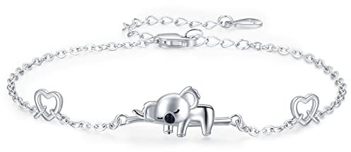 Koala Armband 925 Sterling Silber Koala Bär Armband Tier Schmuck Koala Geschenke für Frauen Mädchen Freundin