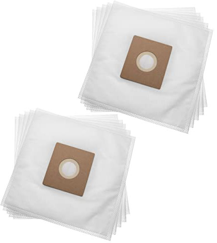 vhbw 10x Sacs compatible avec Hoover TS70TS32011 aspirateur - 27cm x 26,5cm blanc