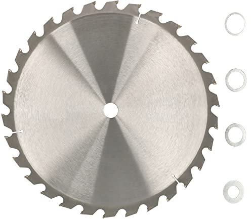 KOTARBAU® Lame de scie en métal dur pour coupe sur bois 30 dents Ø 450 mm + anneaux de réduction