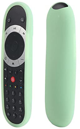 CUTIECLUB Custodia protettiva in silicone morbida antiscivolo per telecomando compatibile con telecomando Sky Q Touch verde
