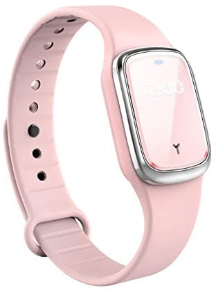Bracelets Anti-moustiques à ultrasons, Montre-Bracelet électronique Anti-moustiques avec Chargement USB/étanche/réutilisable/Portable pour Le Camping en Plein air, la randonnée-Rose
