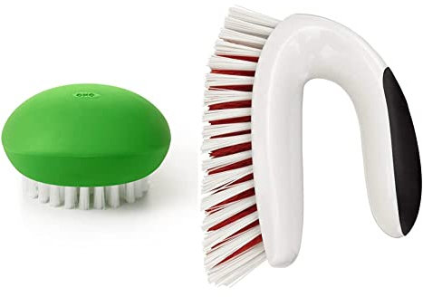 OXO Good Grips Vegetable Brush & Good Grips All-Purpose Scrub Brush