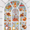 Fensterbilder 9 Bögen Herbst Fensterbilder Herbst Selbstklebend, Erntedankfest Fensteraufkleber, Herbst Deko Fensterbilder Fenstersticker Winter Fenster,für Fensterdeko Hängend Kinderzimmer Dekoration