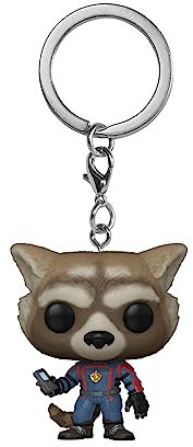Funko Pop! Keychain: Marvel - Guardians of The Galaxy 3 - Rocket Raccoon - Neuartiger Schlüsselanhänger - Vinyl-Minifigur Zum Sammeln - Strumpffüller - Geschenkidee - Offizielle Handelswaren