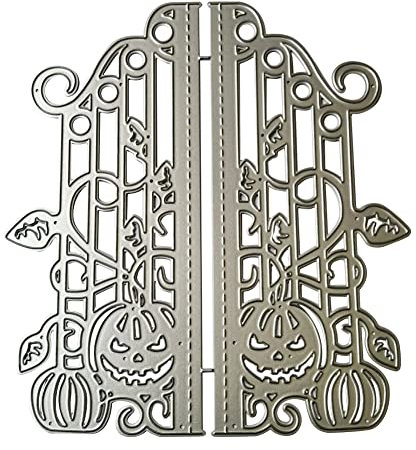 LICHENGTAI Halloween Stanzschablonen Set Kürbis Fledermäuse Spinnennetz Geist Schneiden Prägeschablonen Prägung Schablone Stanzschablonen für Halloween DIY Scrapbooking Album Papier Karten Basteln