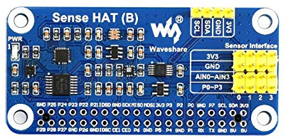 Waveshare Sense HAT(Type B), Supports External Sensors, Compatible with Raspberry Pi