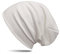WANSSY® Damen Herren Unisex Uni Farbe Beanie Fashion schlicht ohne Muster Einheitshröße elastisch für M-XXL Kopfbedeckung Schutz vor der Sonne (Weiß)