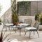 Furniturebox UK Lisbon Grey Wicker Style Rattan Outdoor Garden Set, 2 Chairs with PE Rattan & Beige Weather Resistant Cushions, 2-Seater Garden Bench & Coffee Table Patio Furniture