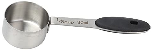 Cuchara Medidora para Café Molido,Cuchara para café,cuchara para coger el café,Cuchara medidora de acero inoxidable de 1/8 de taza para café molido y en grano