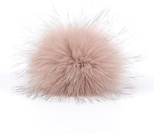 10 Stück 10cm Kunstfell Pompon Fellbommel Pompon Bommel für Mützen Beanies Fellbommel Fellpompon Künstlicher Haarball für Tasche Anhängern Schlüsselanhänger Dekoration Bekleidung Zubehör -#rosa