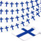 Finnland String Flag Pennant Banner, Small Mini Finnish Flags Bunting Banner, National Country Decoration for School, Party, Sports Events, Patriotic Festival, 33 Feet 30 Flags