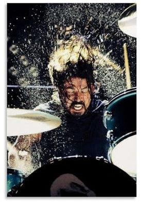BBAUER Dave Grohl Art Poster Dekorative Malerei Leinwand Wandkunst Wohnzimmer Poster Schlafzimmer Malerei,Wandkunst Bilddruck Moderne Familienzimmer Dekor 08x12inch(20x30cm)