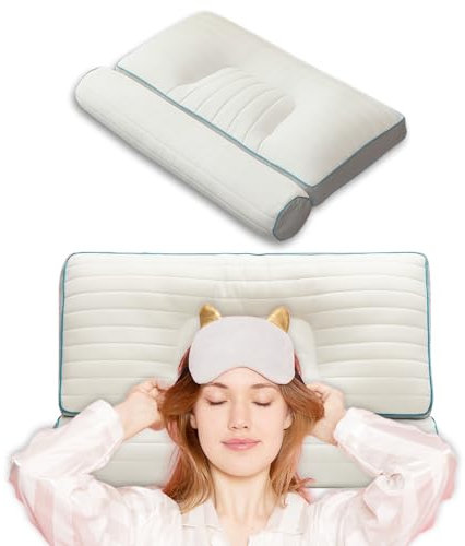 Nackenkissen Kopfkissen, Nackenstützkissen Orthopädisches Kissen, Buchweizen Nackenstützkissen, Kissen Orthopädisches Schlafkissen, Kopfkissen Für Seiten- Und Rückenschläfer (48 * 74cm 1Stücke)
