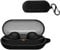 KZIOACSH Silicone Case for Sony WF-C500, Ultra-thin Shock-Absorbing Wireless Earbuds Protective Case Lightweight Waterproof Anti-Lost Earphones Skin Cover with Keychain Hook for Sony WF-C500, Black
