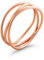 HAISWET Sterling Silver Celtic Knot Ring Band Rose Gold Color for Women Girls Size Q