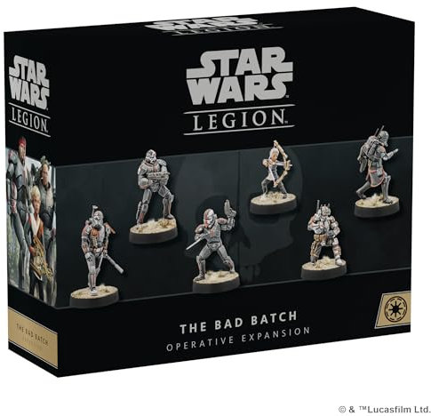 Atomic Mass Games Star Wars Légion - Extension opératoire Bad Batch - Jeu de figurines de table à partir de 14 ans - 2 joueurs - Temps de jeu de 90 minutes