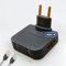 3-Stars | Adattatore Piatto Salvaspazio da Muro con 2 Uscite Schuko e 2 Porte USB. Tripla Connessione Compatta 4000W per Casa e Ufficio. Nero