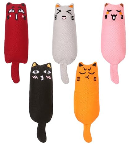 BRISKORE 6 Stück Katzenminze Spielzeug für Katzen,Plüsch Maus Kitten Spielzeug,Katzenminze Katzenspielzeug,Plüsch Kitten Spielzeug,Katzenspielzeug fur Katze,Katzen Spielzeug Set für alle Katzen
