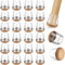 yomanta Chair Leg Floor Protectors 24PCS，Silicone Felt Furniture Leg Cover，Furniture Feet Protectors Pads，Protect Floors from Scratches，Reduce Noise -Round, Small Size Clear